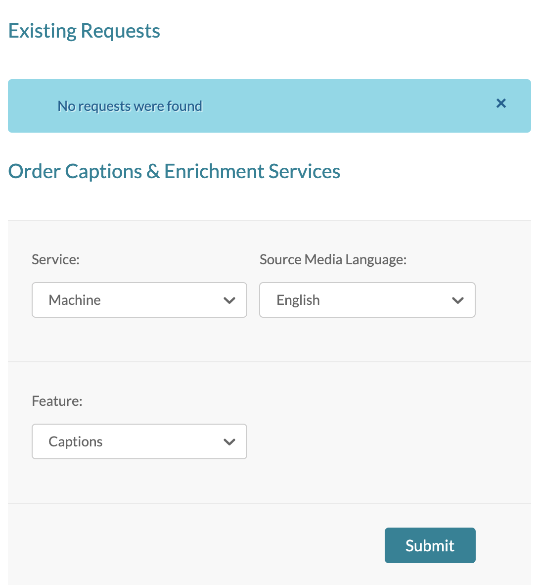 options for ordering kaltura captions in moodle