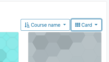 Choose the sort order and display for courses in the course overview block.